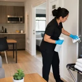 Airbnb cleaning between guests in a Los Angeles rental